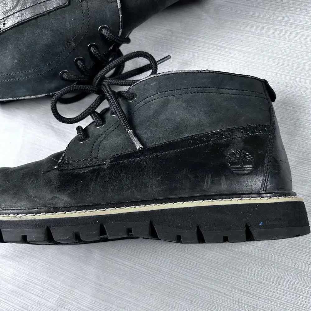 Timberland Britton Hill Men's Size 11 Black Leather Chukka Boots A1MDY